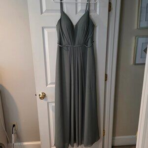 Sorella vita green bridesmaid dress